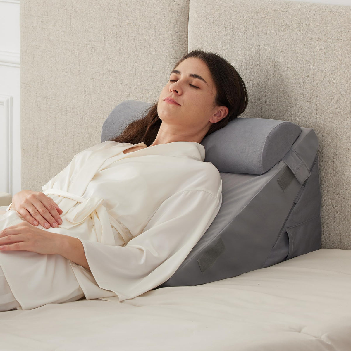 Ruqmuis 3-Piece Wedge Pillow Set for After Surgery