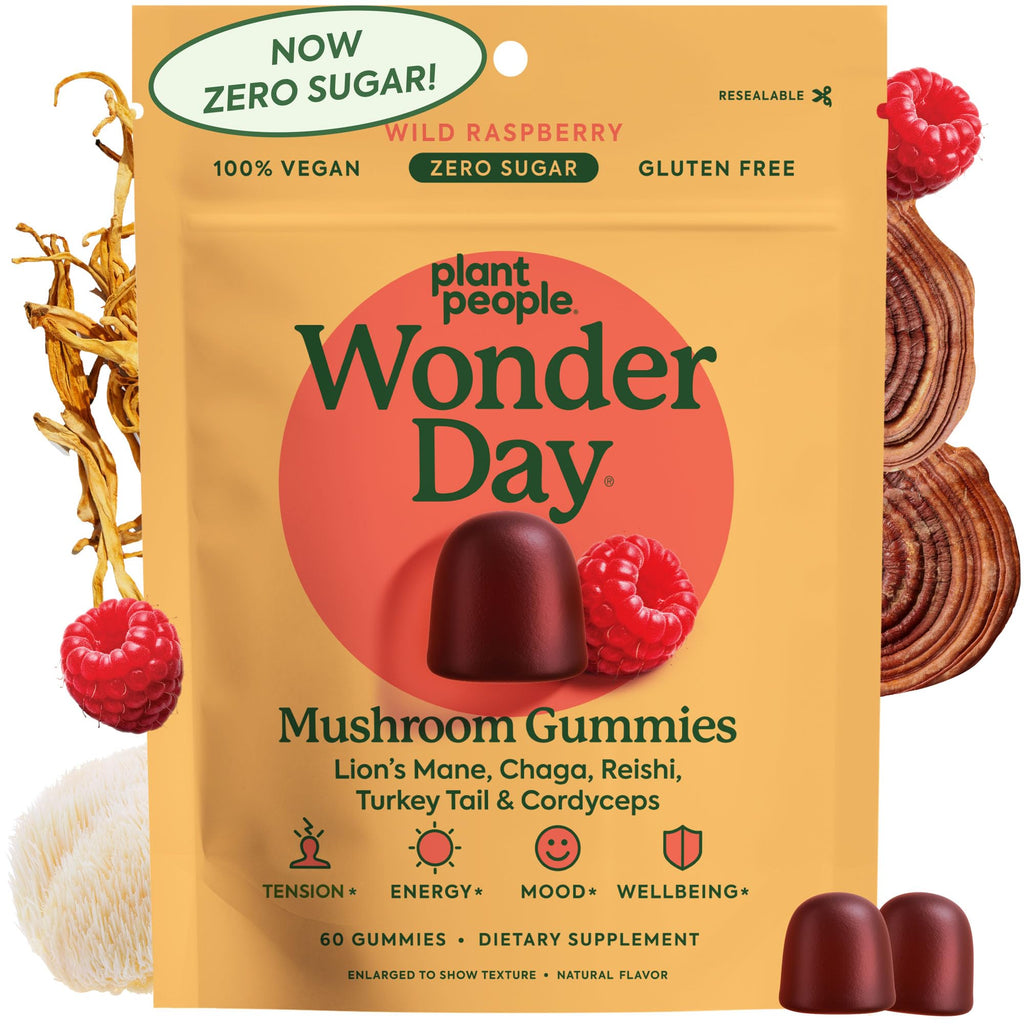 Plant People Mushroom Gummies WonderDay Immune & Mood Support

