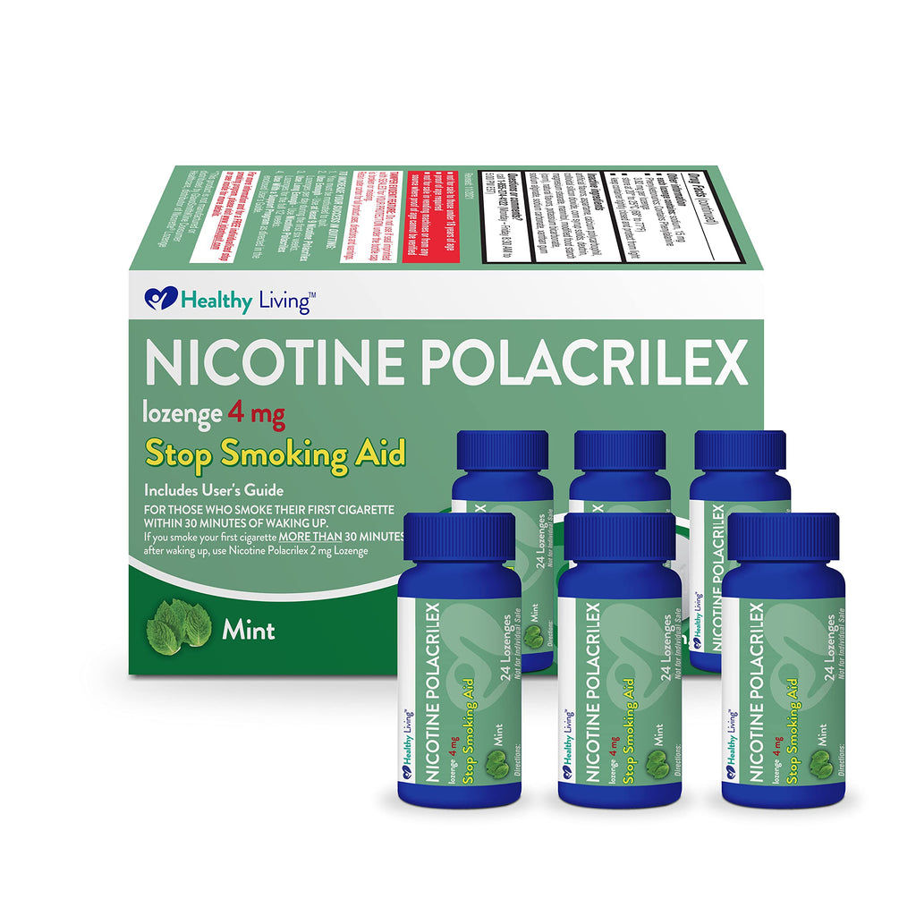 Healthy Living Nicotine Polacrilex Lozenges Stop Smoking Aid

