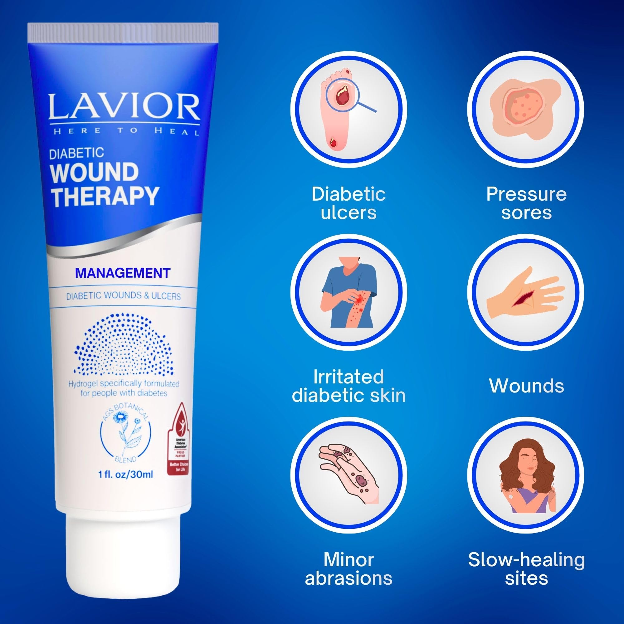 LAVIOR Diabetic Wound Therapy Hydrogel – Botanical Gel

