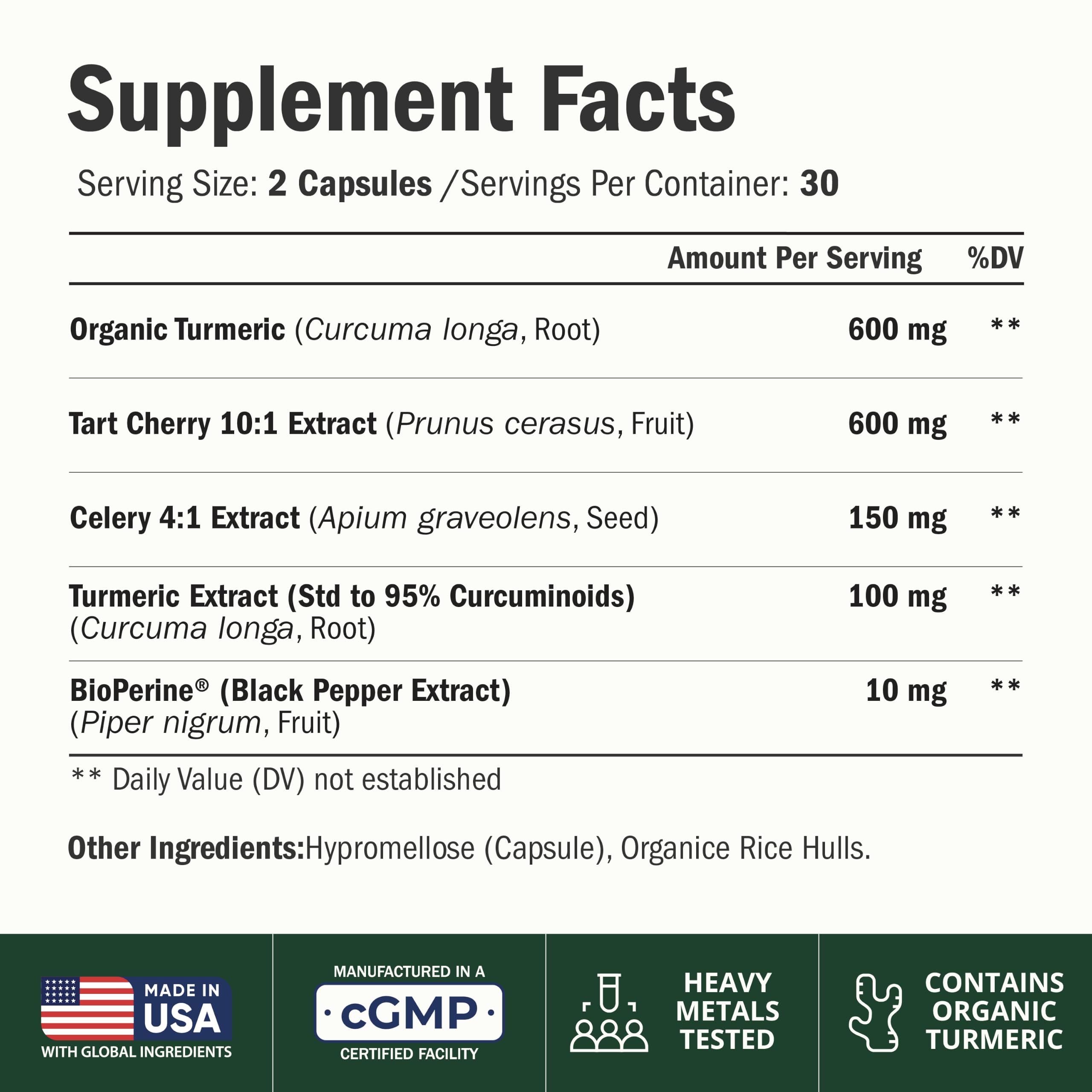 Tart Cherry Capsules for Joint Comfort & Uric Acid Support

