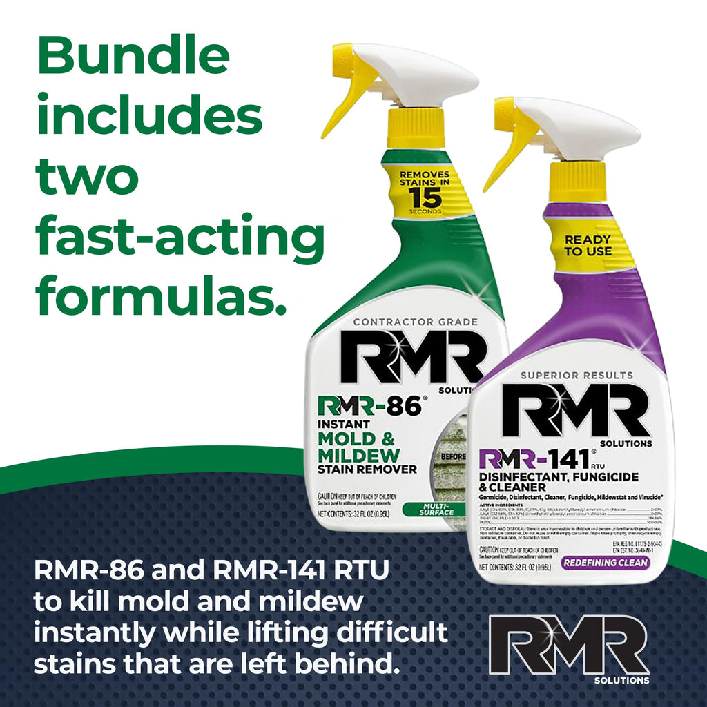 RMR Brands Mold & Mildew Removal Kit | Disinfectant Spray

