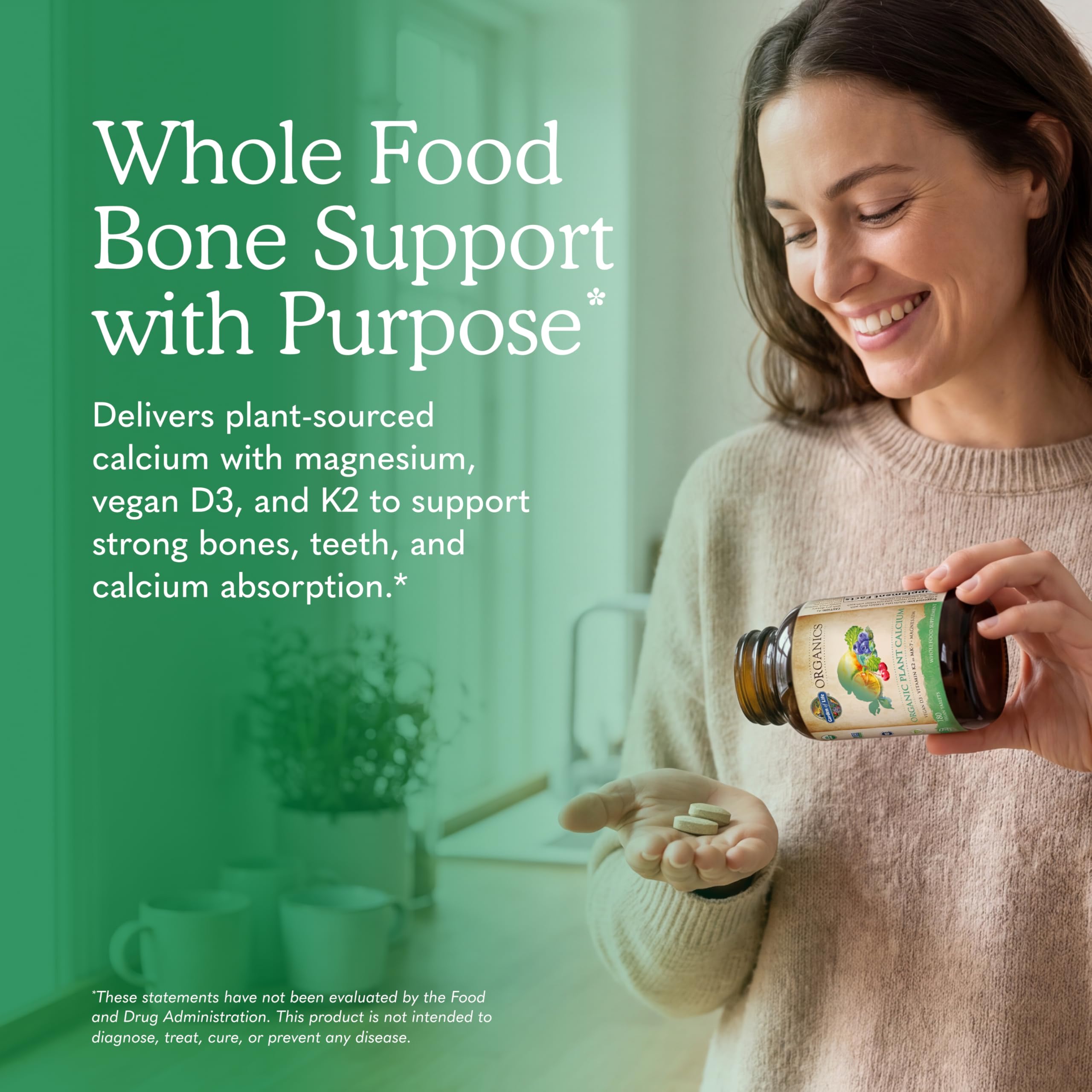 Garden of Life Calcium with Magnesium, D3 & K2 - Whole Foods

