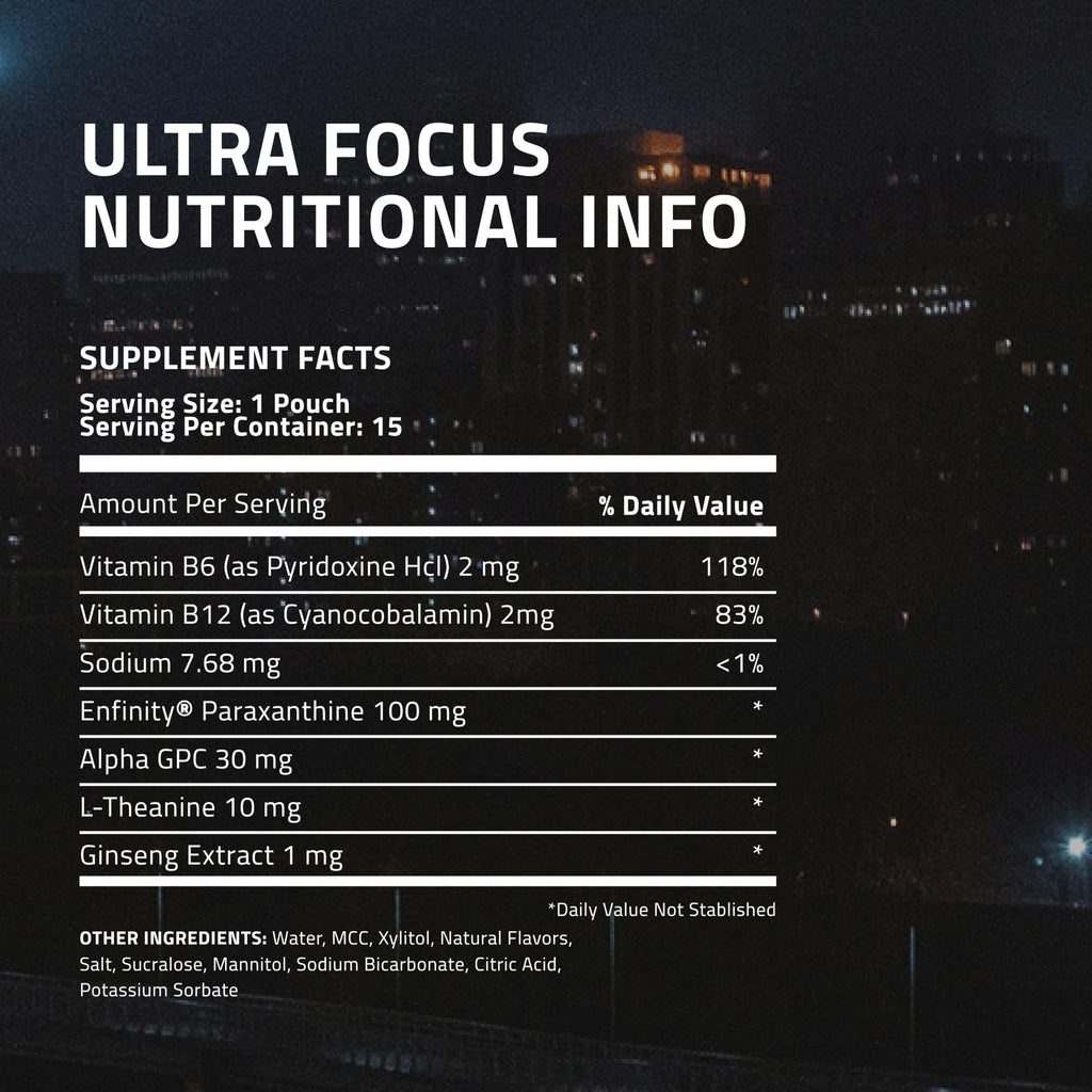 Enfinity Ultra Focus Pouches Nicotine-Free & Caffeine-Free

