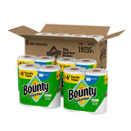 Bounty White Paper Towels | Highly Absorbent Diamond Texture

