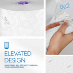 Scott Professional Hard Roll Towels - White | Purple Core Compatible

