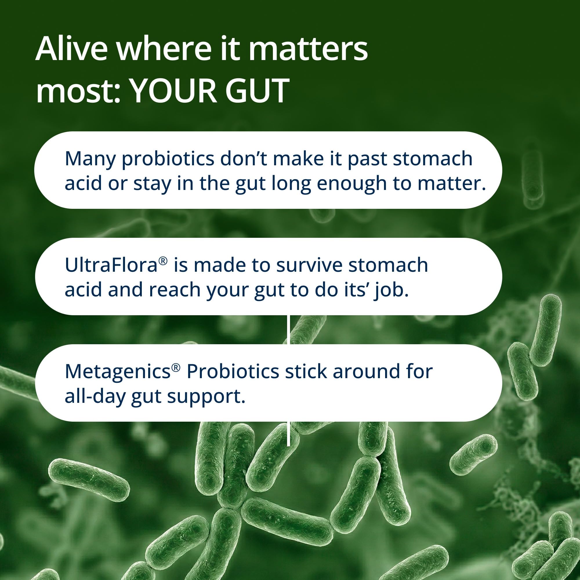 Metagenics UltraFlora Probiotic & Postbiotic Supplement

