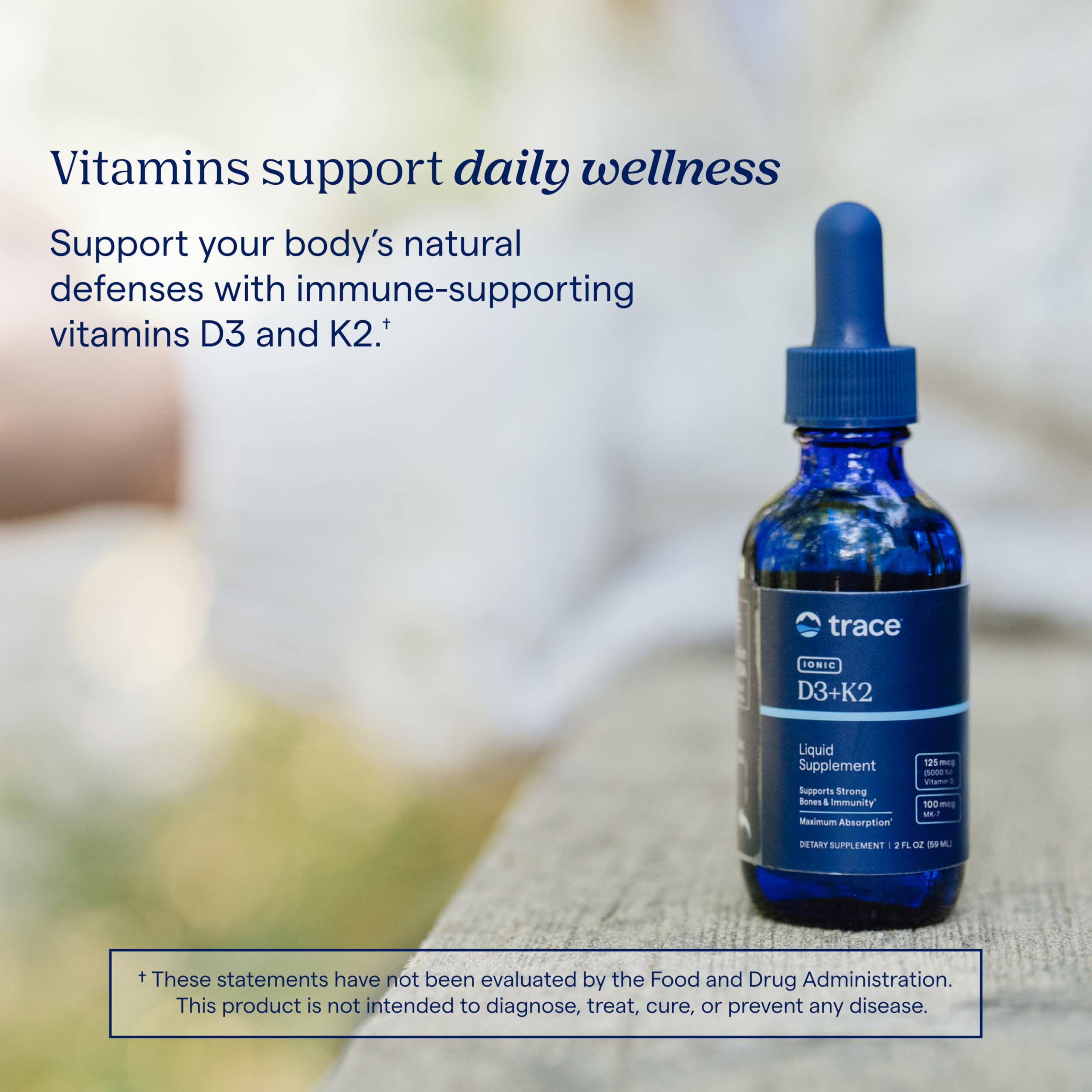 Trace Minerals Ionic Vitamin D and K Supplement

