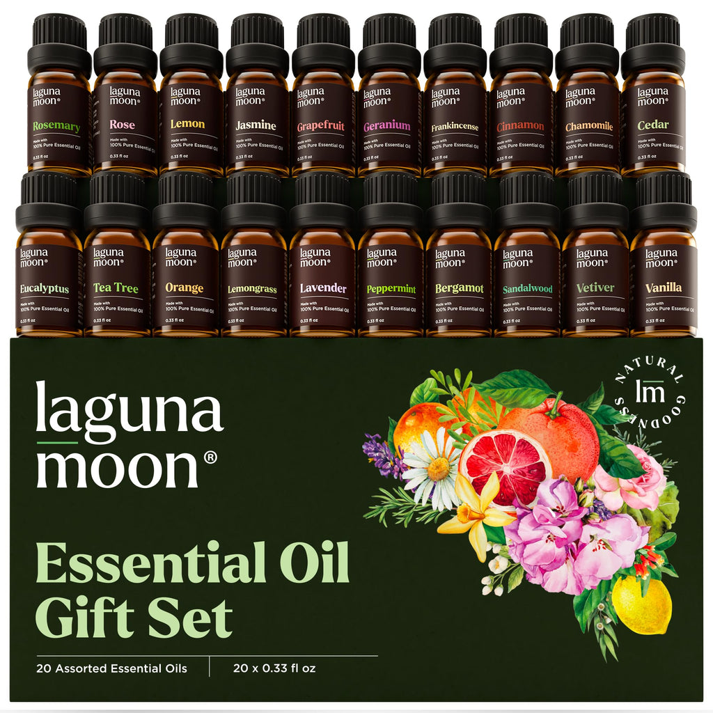 Lagunamoon Essential Oils Set for Diffusers and Aromatherapy