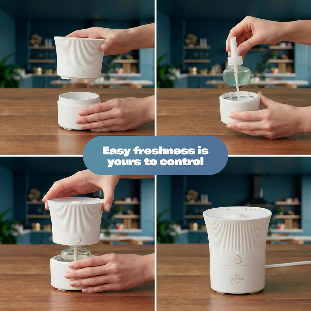 Glade Scent Flow PlugIns Air Freshener | 1 Device 4 Refills

