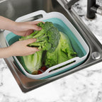 Collapsible Dishpan with Drain Plug – Portable Wash Basin

