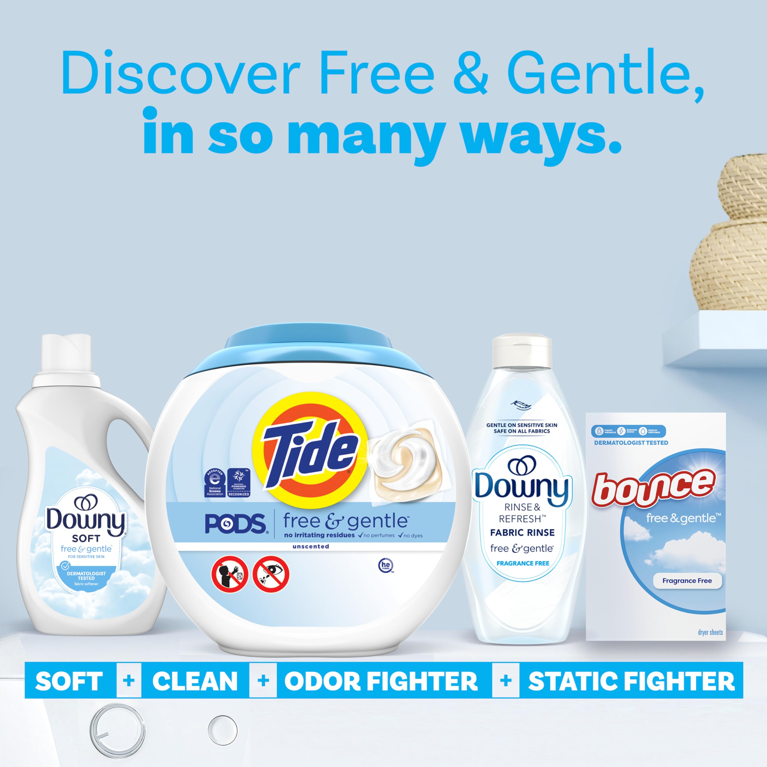 Tide PODS Free & Gentle Pods | Hypoallergenic

