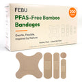 FEBU Bamboo Bandages PFAS Free Latex Free Biodegradable