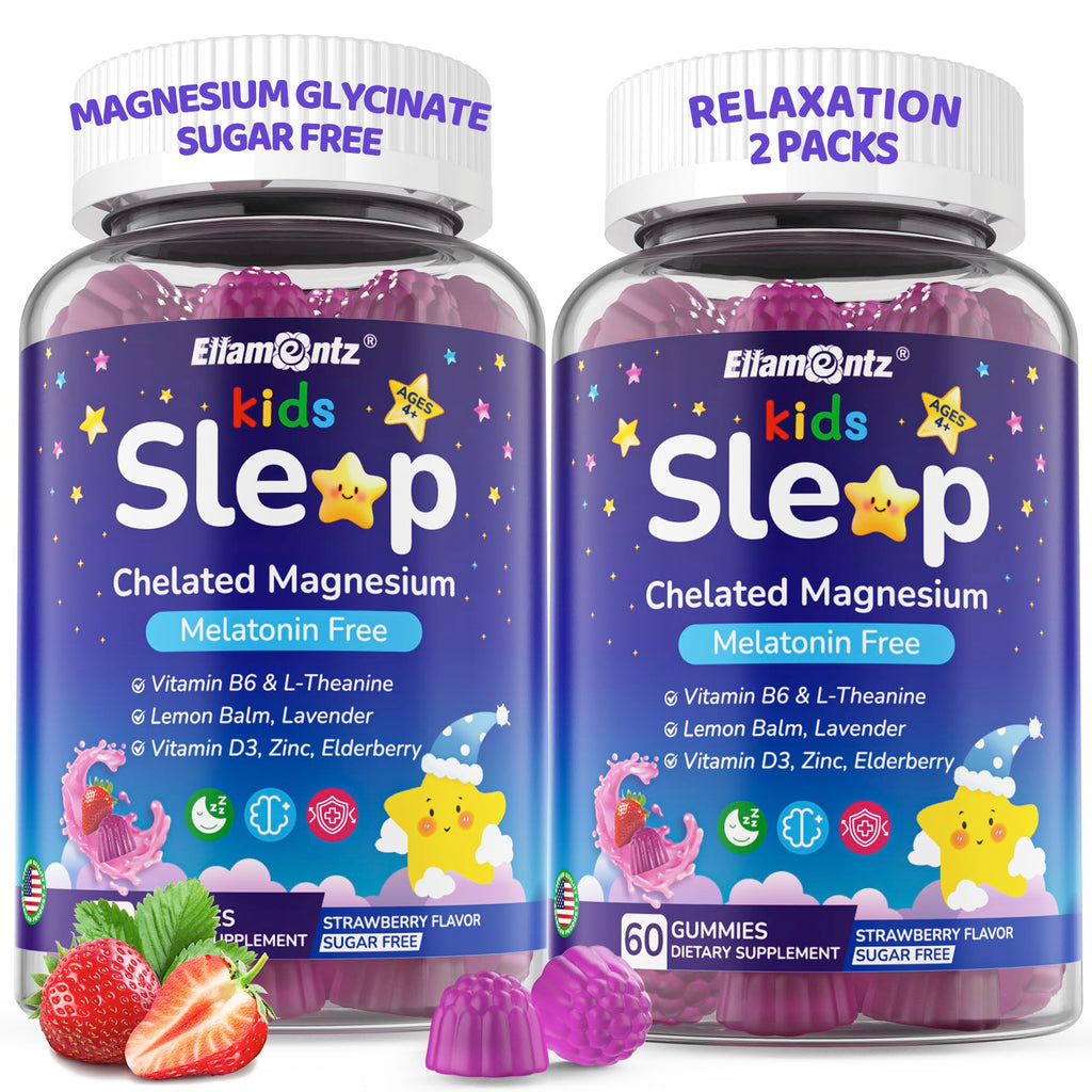 Kids Sleep Gummies Melatonin-Free with Magnesium & L-Theanine

