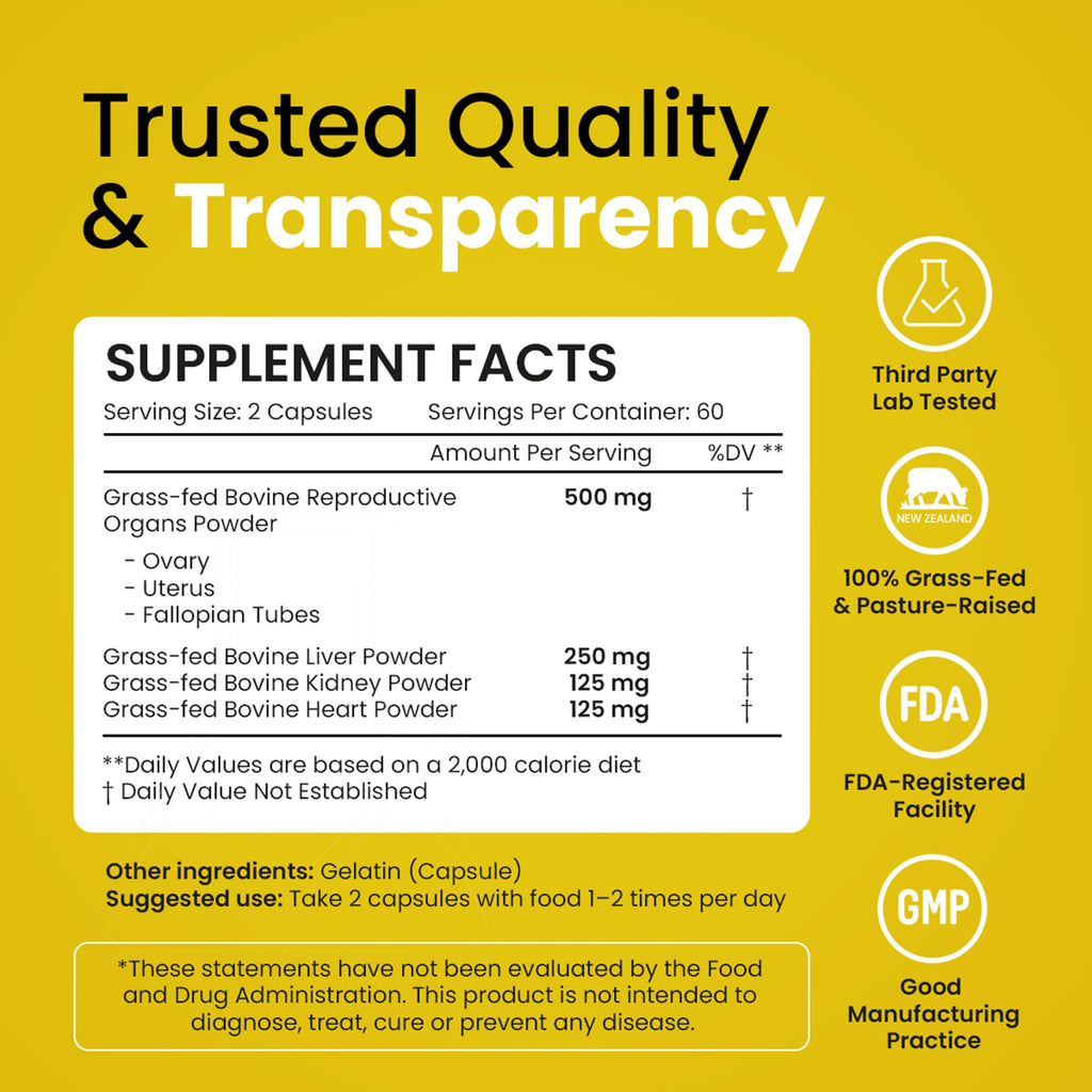 Beef Organ Supplement for Women - Hormone Balance

