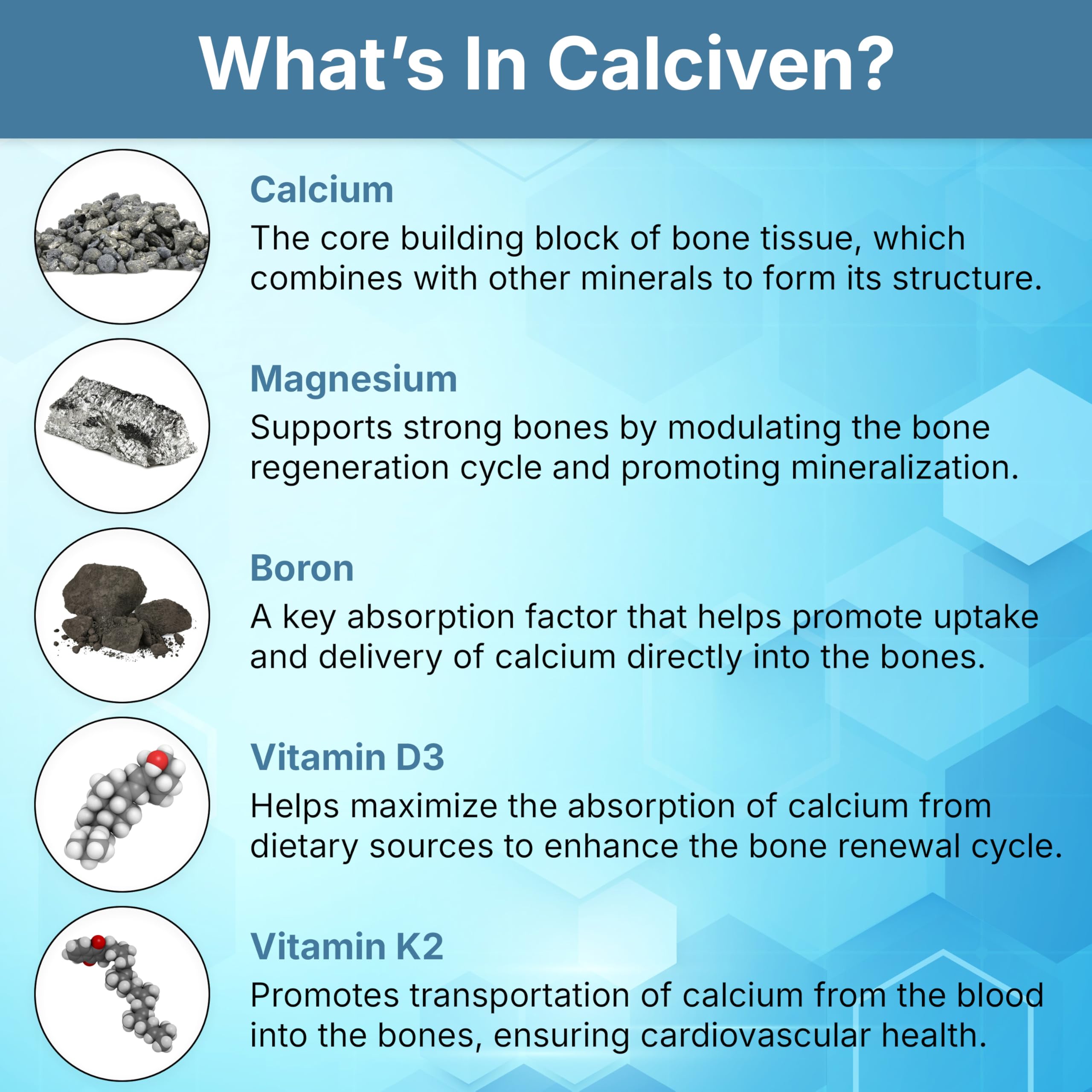 Calciven Natural Bone Support Supplement|Non-GMO Gluten-Free

