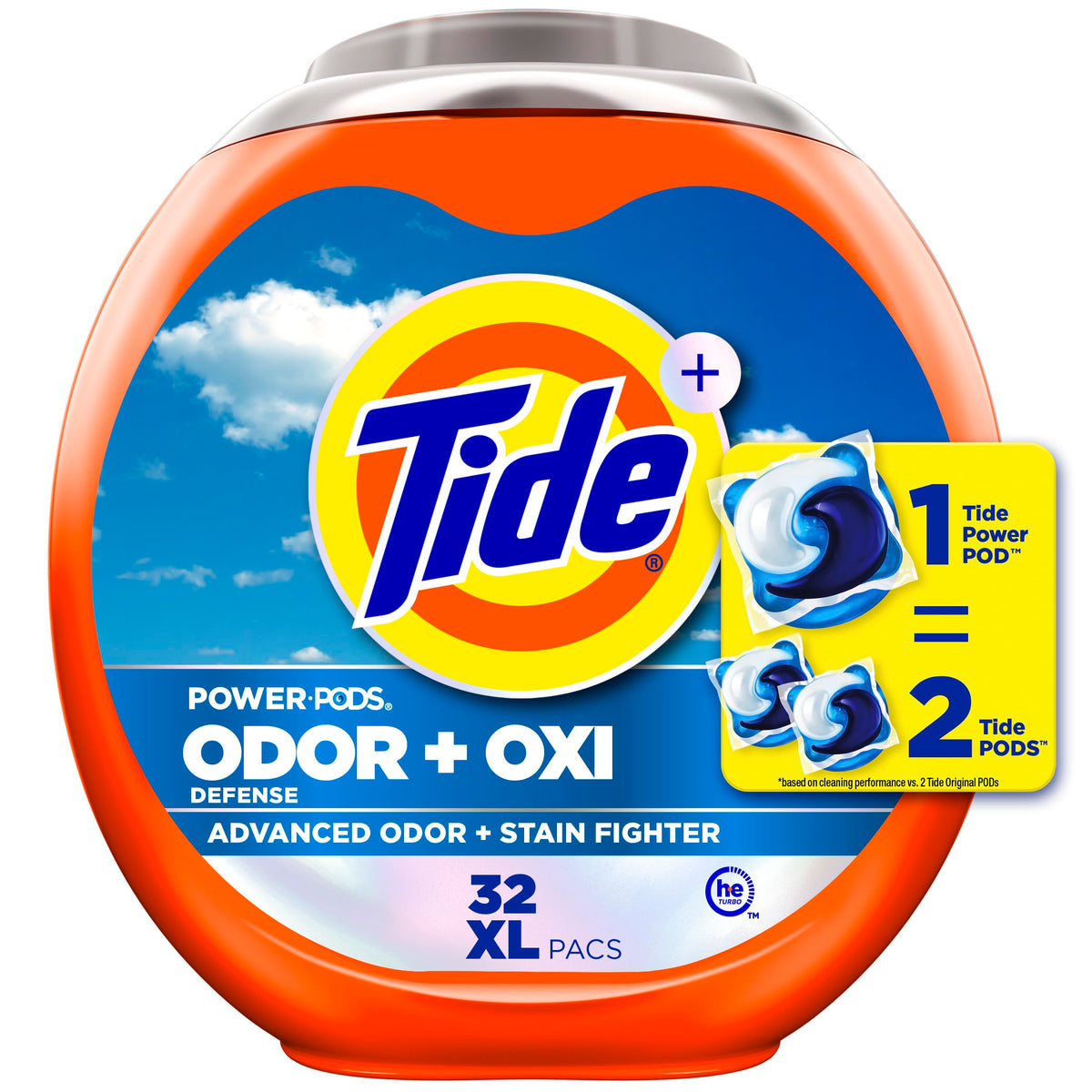 Tide Odor Defense + Oxi Laundry Detergent Pacs