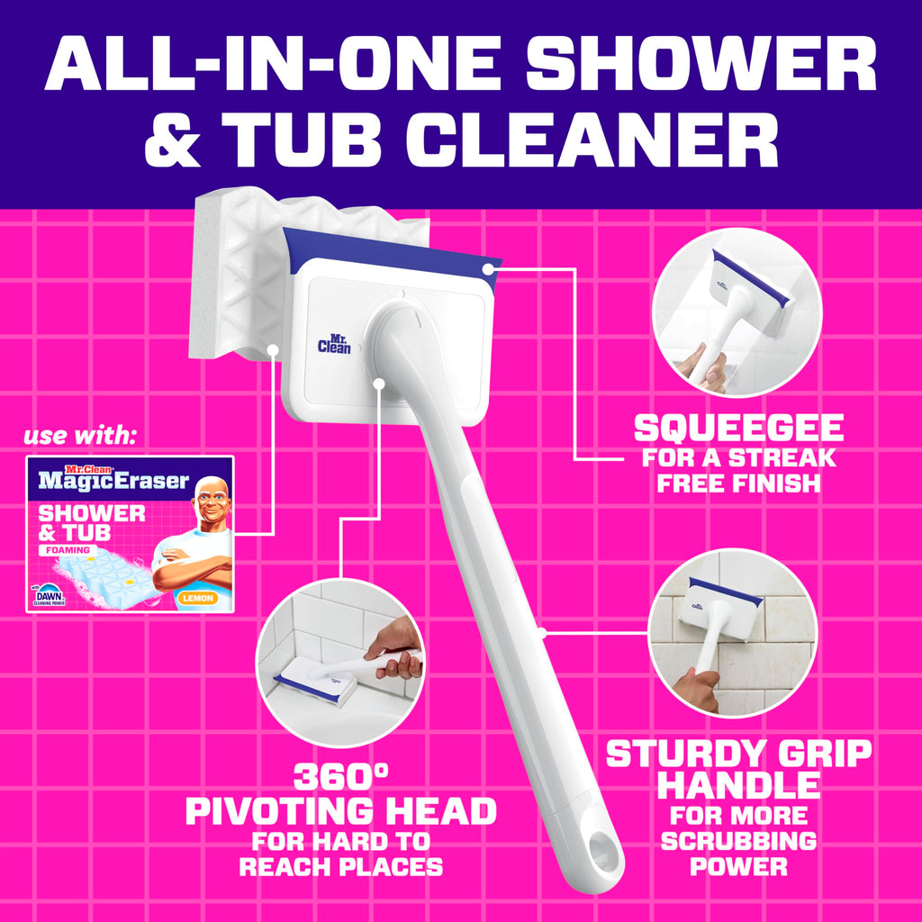 Mr. Clean Shower & Tub Scrubber – All-in-One Bathroom Cleaner

