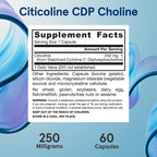 Citicoline CDP Choline 250 mg Brain Health Jarrow Formulas

