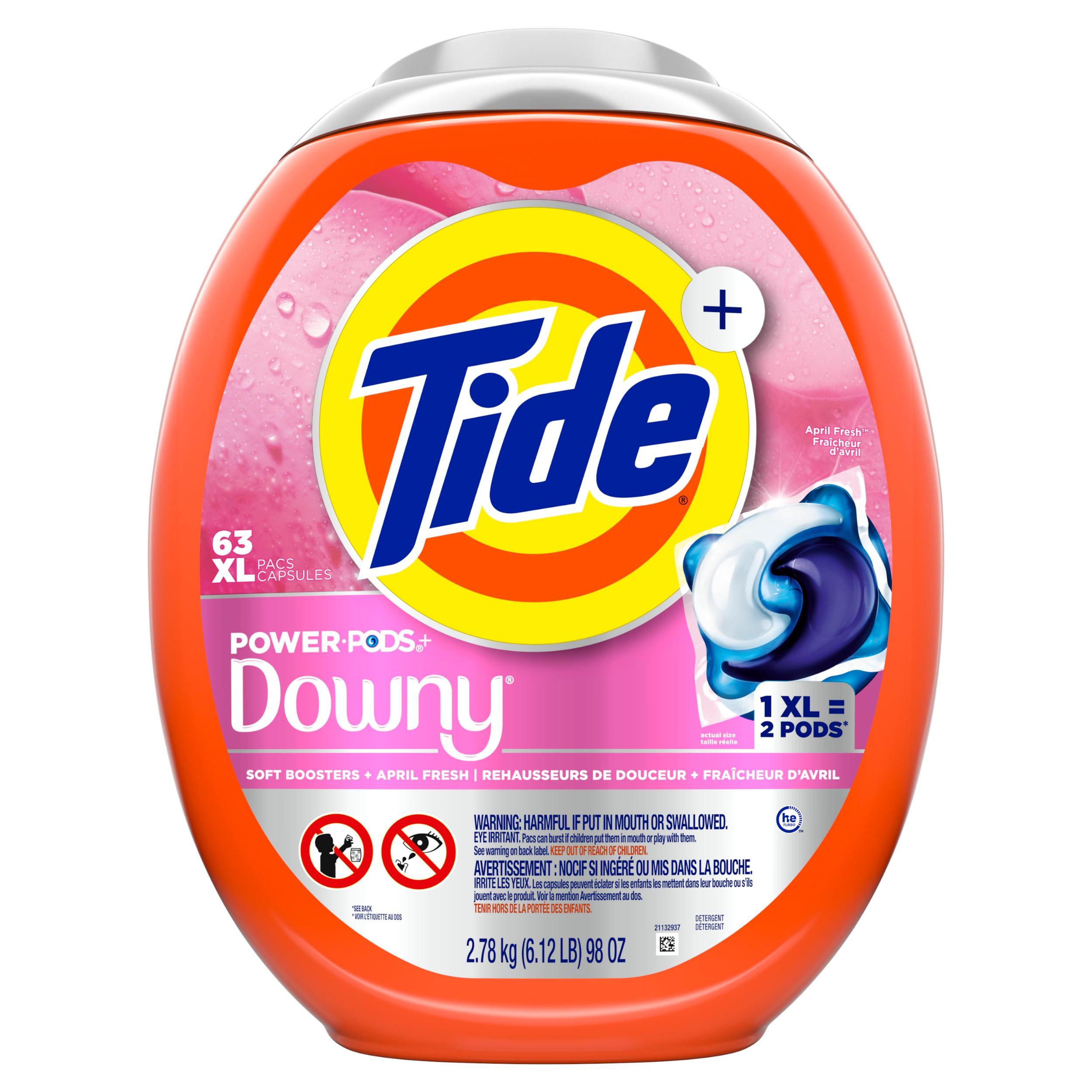 Tide Power PODS with Downy Soft Boosters Laundry Pods

