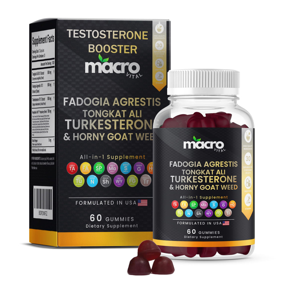 Macro Vital Testosterone Booster Gummies for Men

