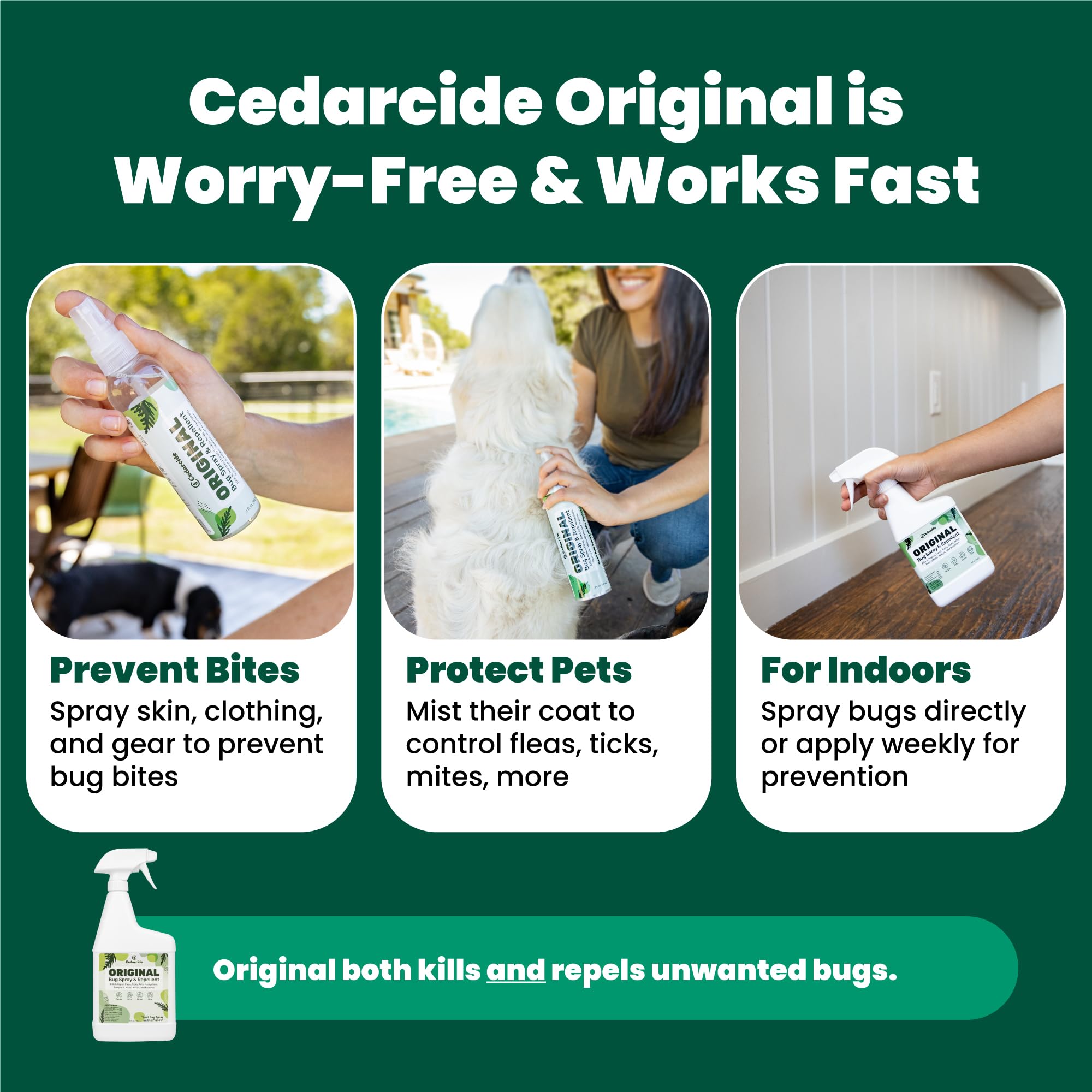 Cedarcide Original Cedar Oil Bug Spray | Indoor Pest

