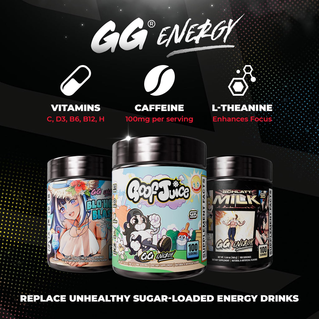 Gamer Supps GG Energy Goof Juice Powder Drink Nootropic Blend

