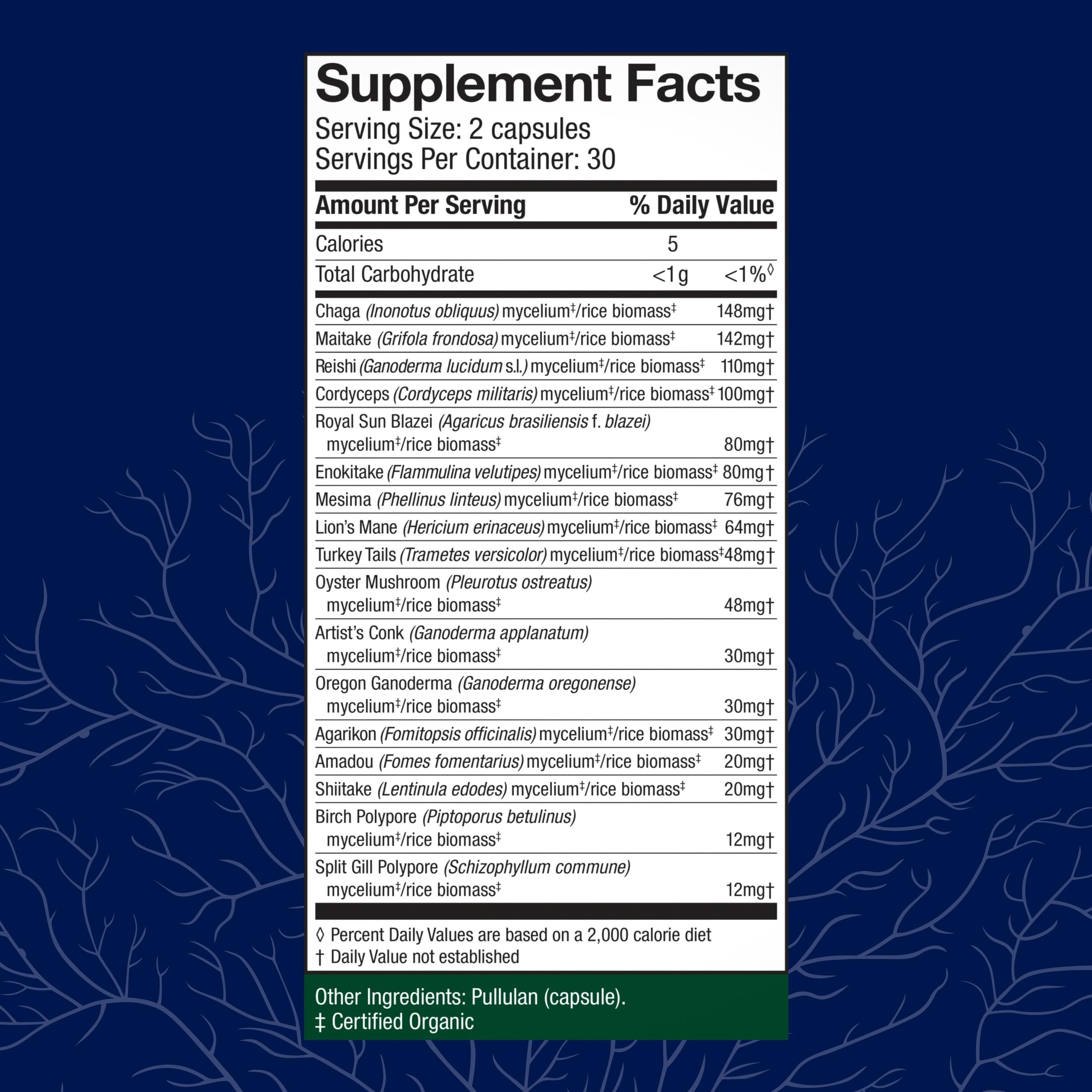Mushroom Capsules by Host Defense MyCommunity for Immunity

