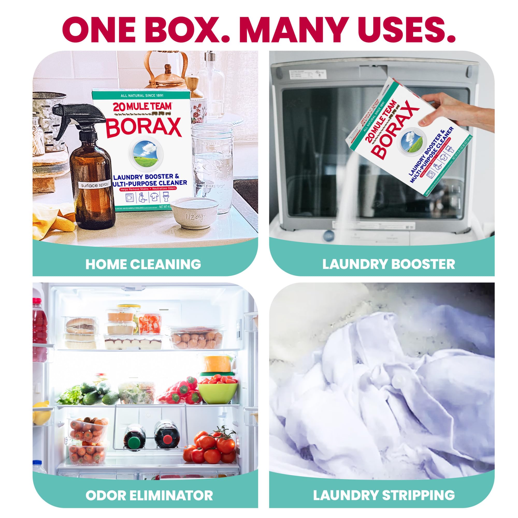 20 Mule Team Borax Powder – All Natural Laundry Booster

