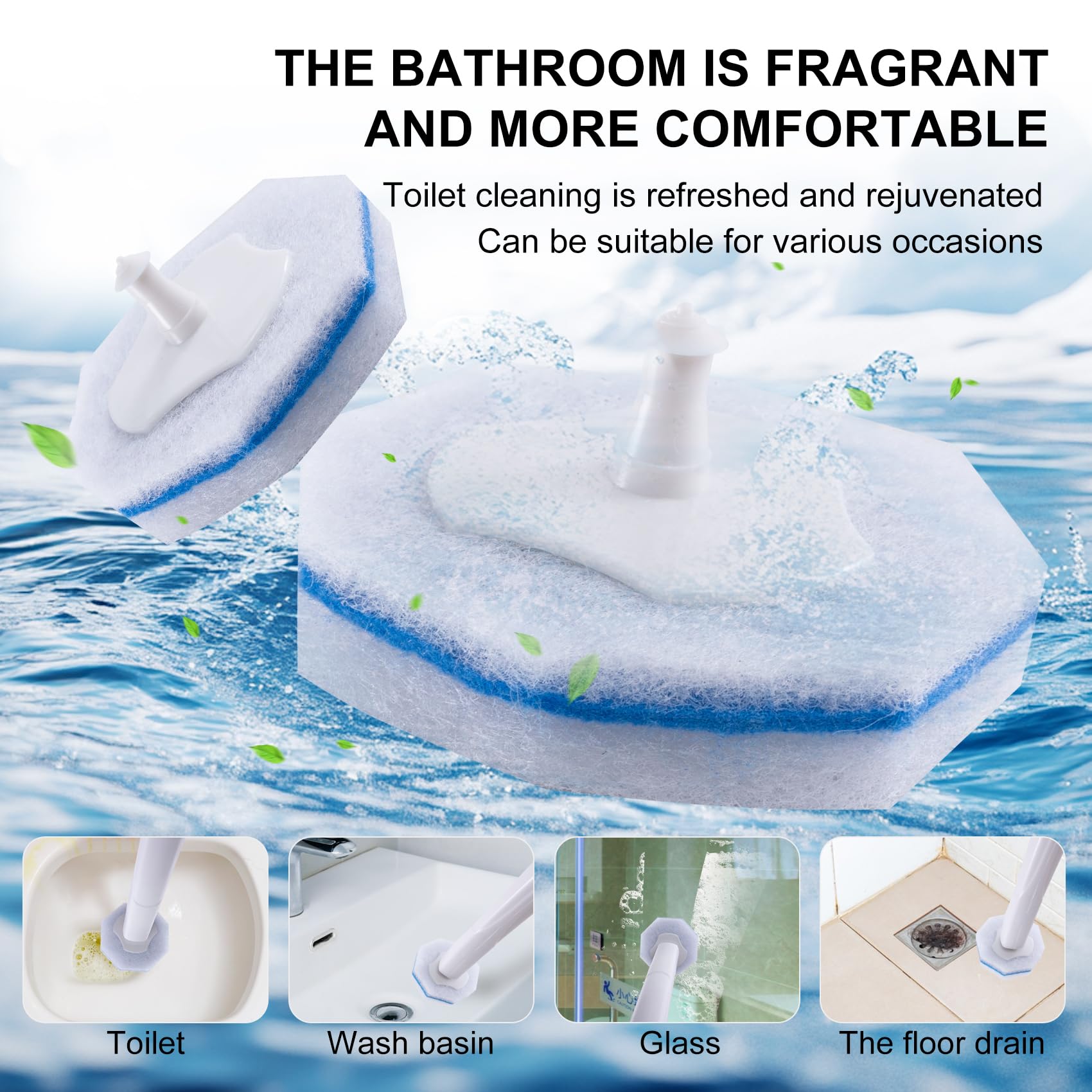LufamlyGo Toilet Wand Refills | Disposable Cleaning Pads

