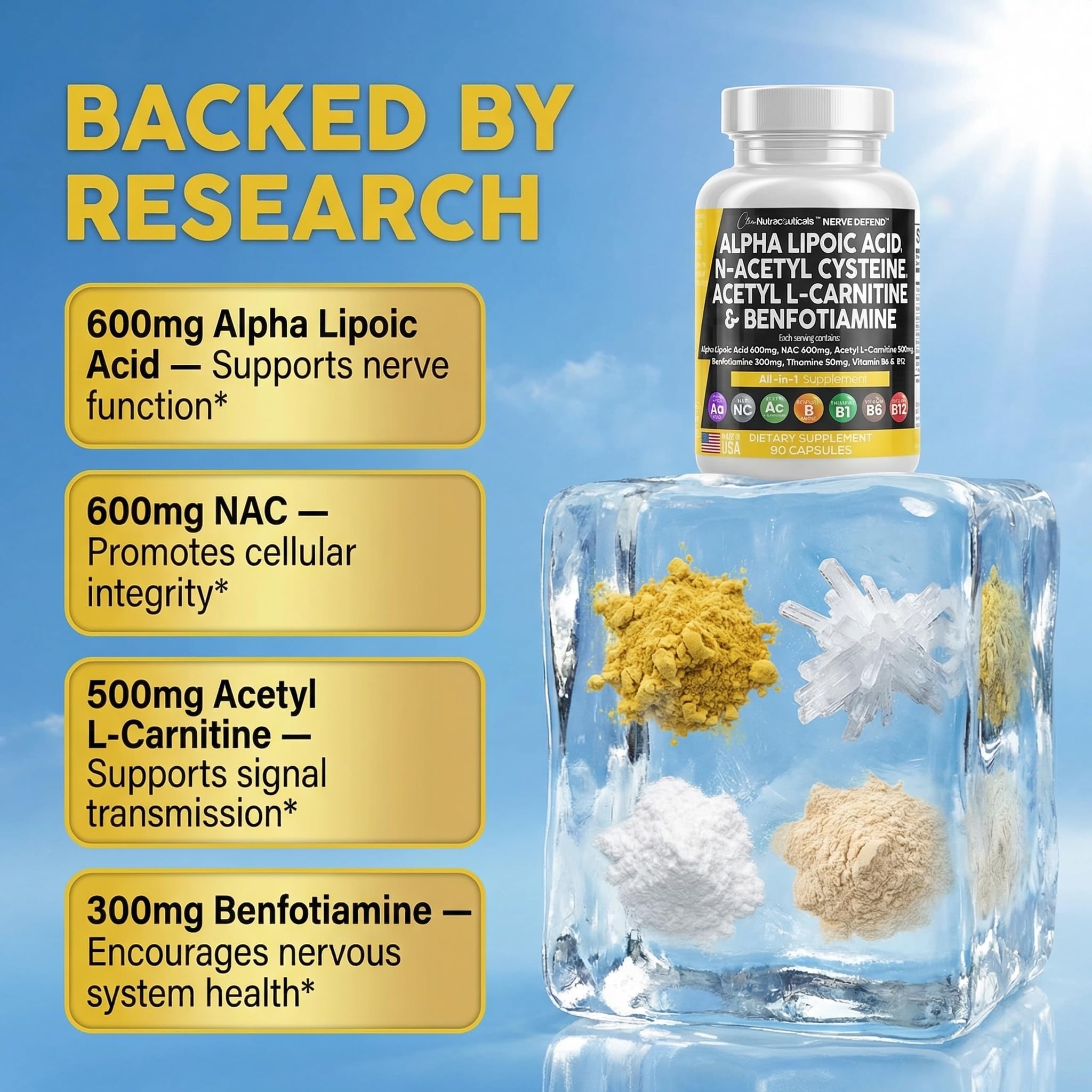 Clean Nutra Nerve Defend All-In-One Nerve Support

