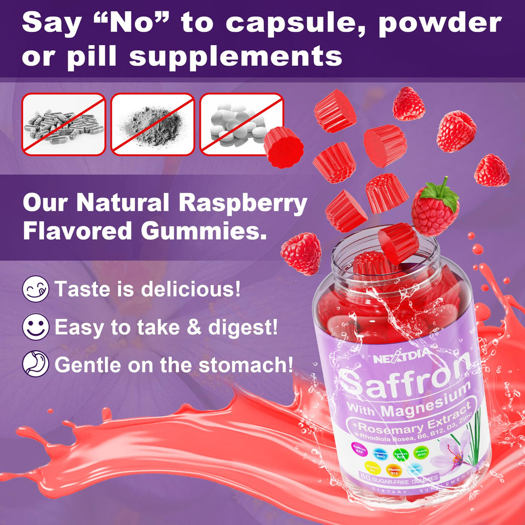 Happy Saffron Gummies Mood & Focus - Vegan

