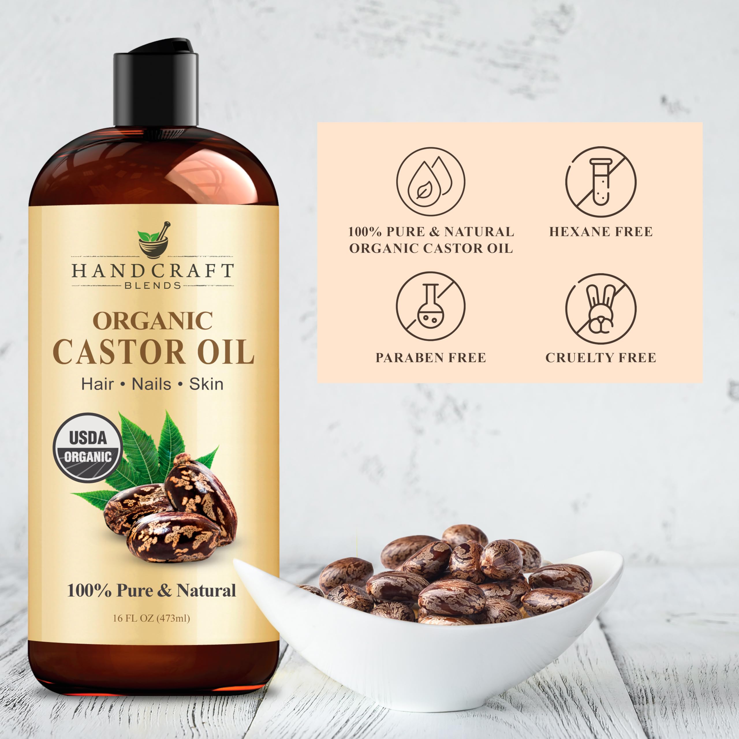 Handcraft Blends Castor Oil Wrap | Easy Topical Care


