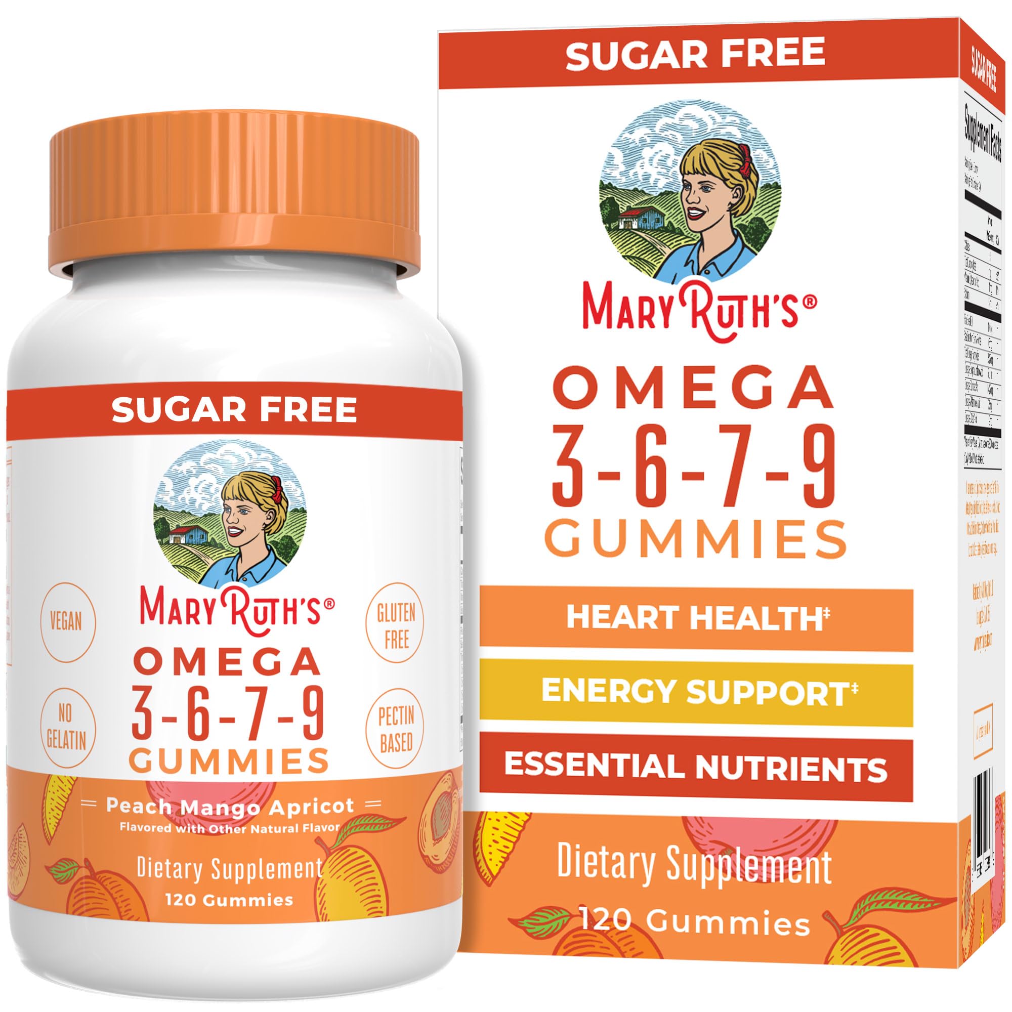 MaryRuth Organics Vegan Omega 3-6-7-9 Gummies

