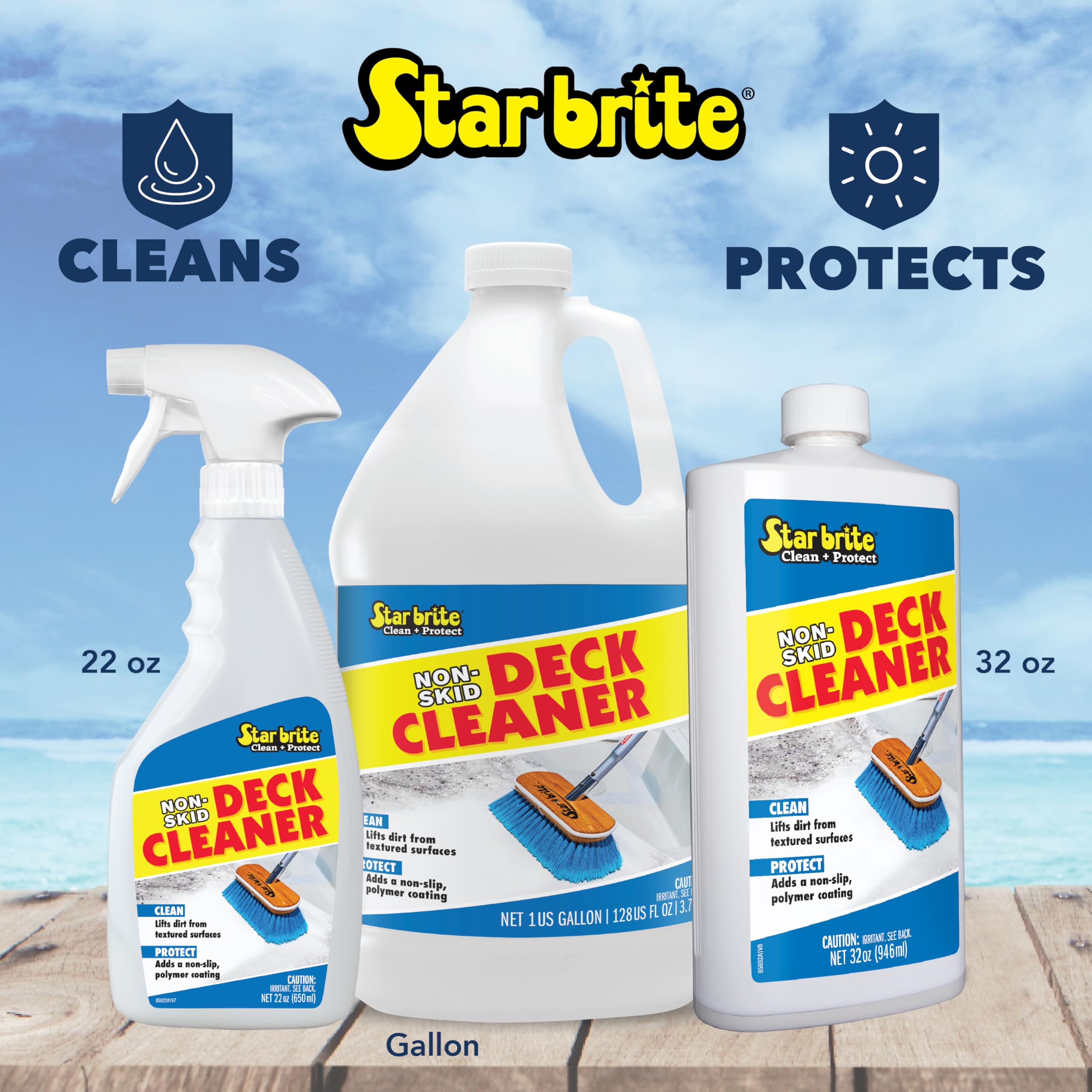 STAR BRITE Non-Skid Deck Cleaner & Protectant Boat Deck Wash

