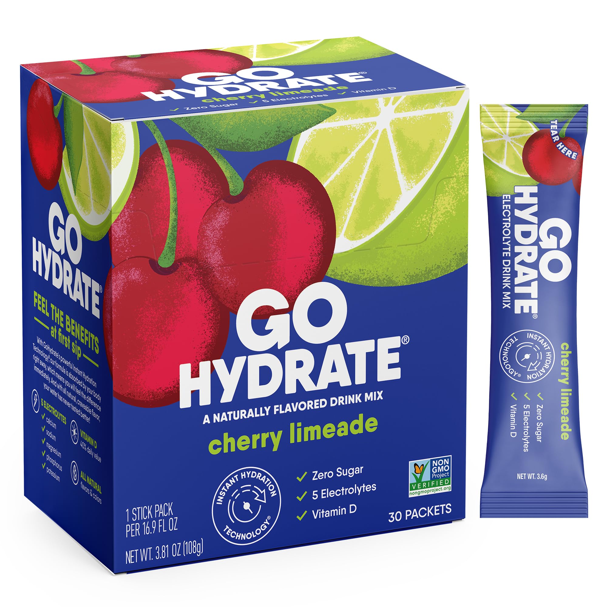 GoHydrate Electrolyte Powder - Low Sodium Sugar Free Hydration
