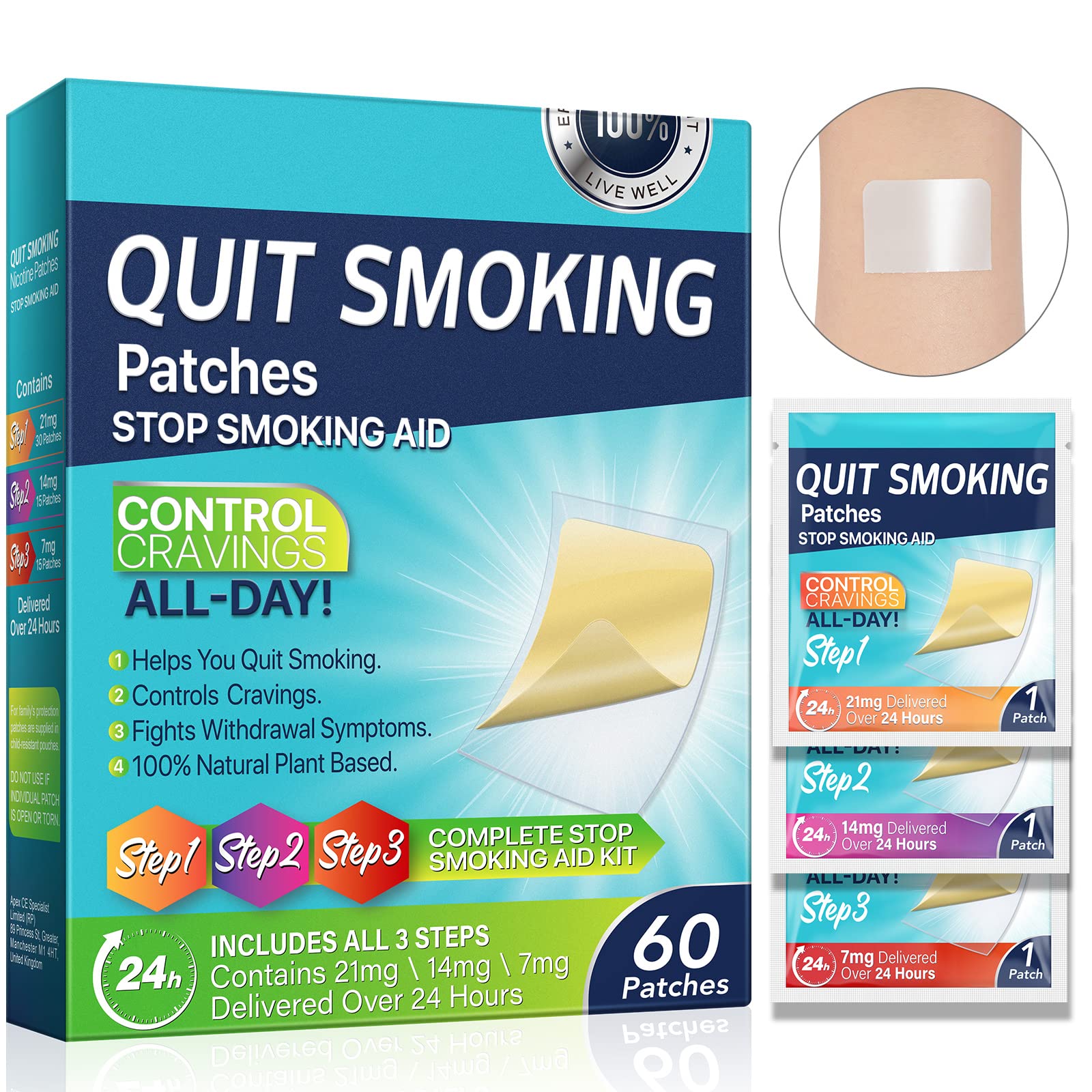 Quit Smoking Patches | Natural Plant-Based Nicotine Replacement Aid

