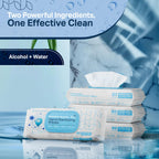 Large Unscented Alcohol Wipes 75% for Travel

