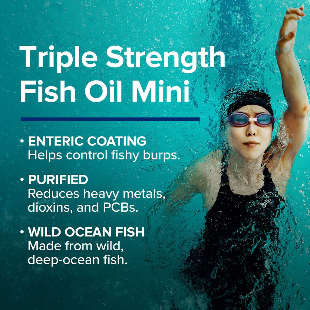 GNC Fish Oil Mini Omega-3 for Heart & Brain

