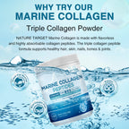 Nature Target Marine Collagen Peptides Powder - Skin Support

