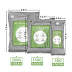 Bamboo Activated Charcoal Air Purifying Bags Odor Absorber

