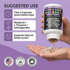 Clean Nutraceuticals Melatonin Sleep Support with L-Theanine

