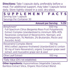 NAOMI Bergamot 500 mg with Resveratrol - BergAmore Extract

