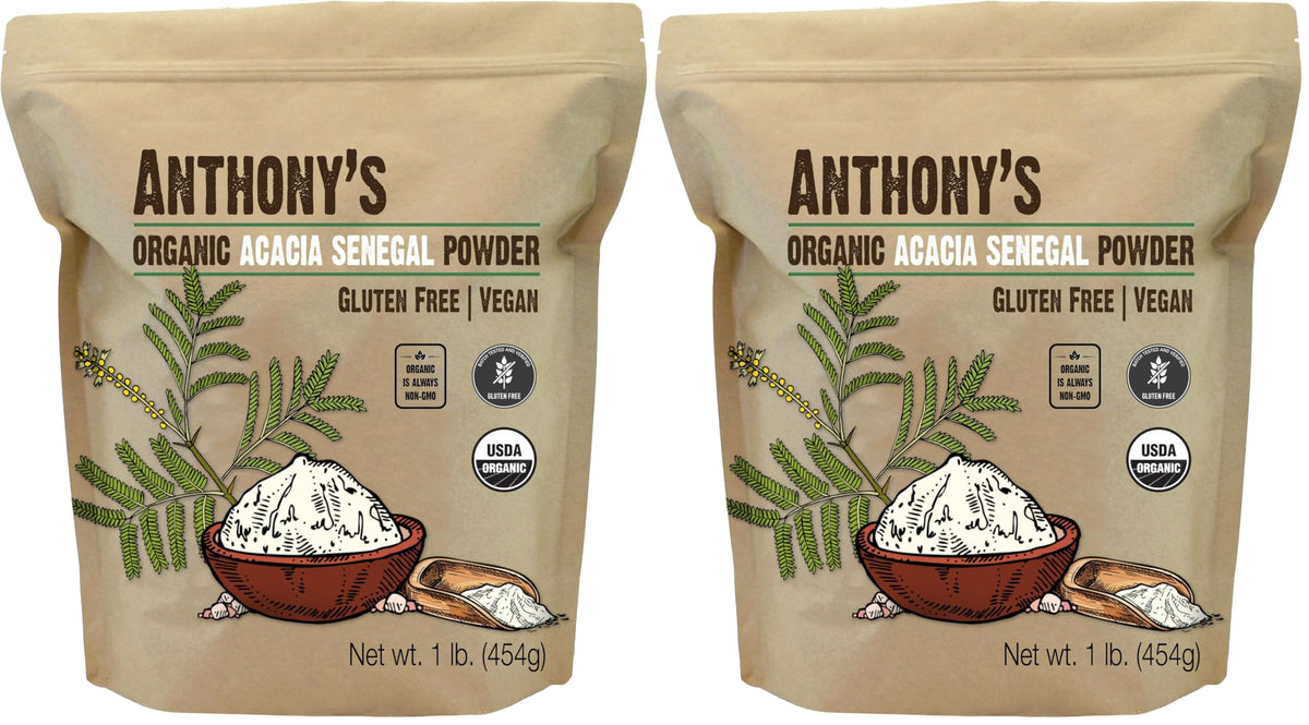 Anthony's Organic Acacia Senegal Powder – Prebiotic Fiber