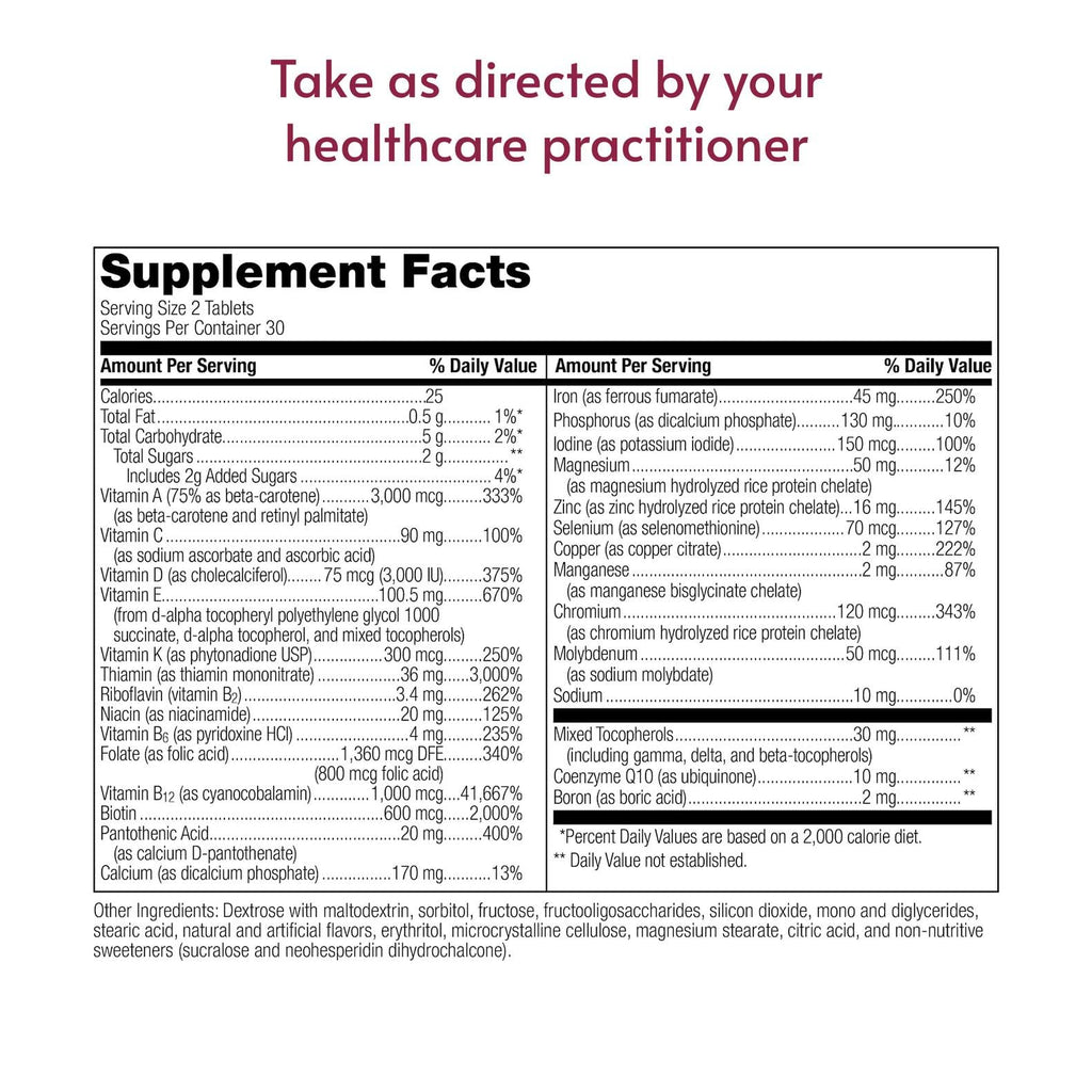 Bariatric Advantage Chewable Multivitamin with Iron

