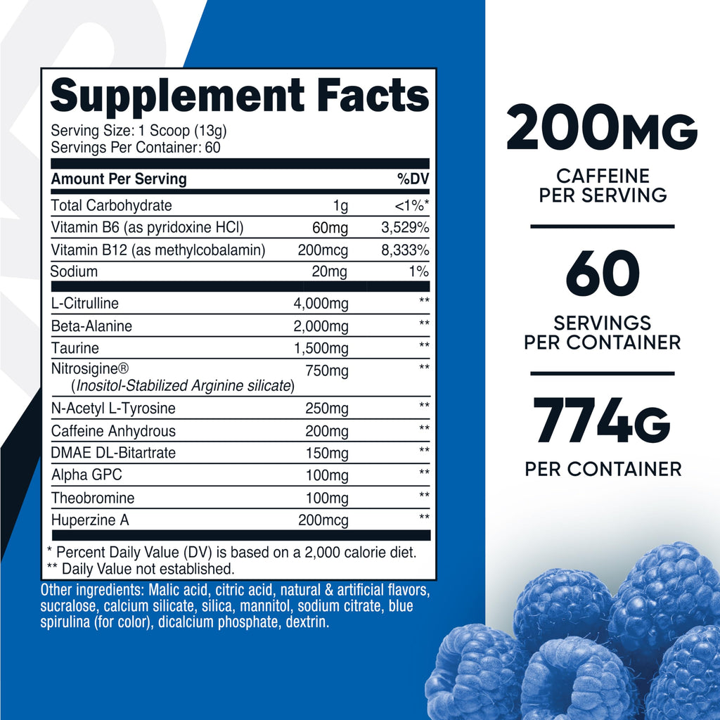 Nutricost Pre-Workout Complex Powder | Focused Energy


