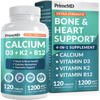 Calcium Supplement 4-in-1 with D3 K2 | Vegan Gluten-Free

