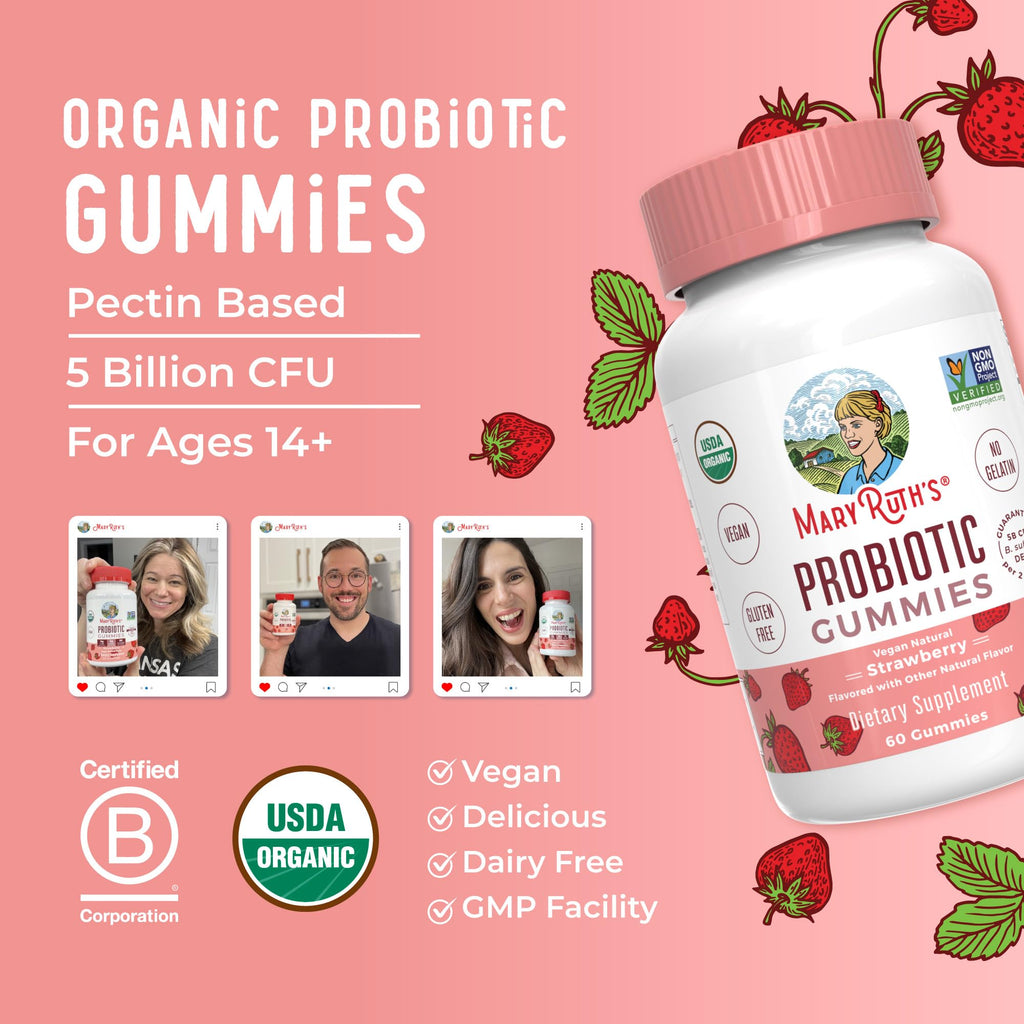 MaryRuth's Probiotic Gummies for Gut Health

