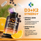 Vitamin D3 K2 Immune & Bone Health Supplement

