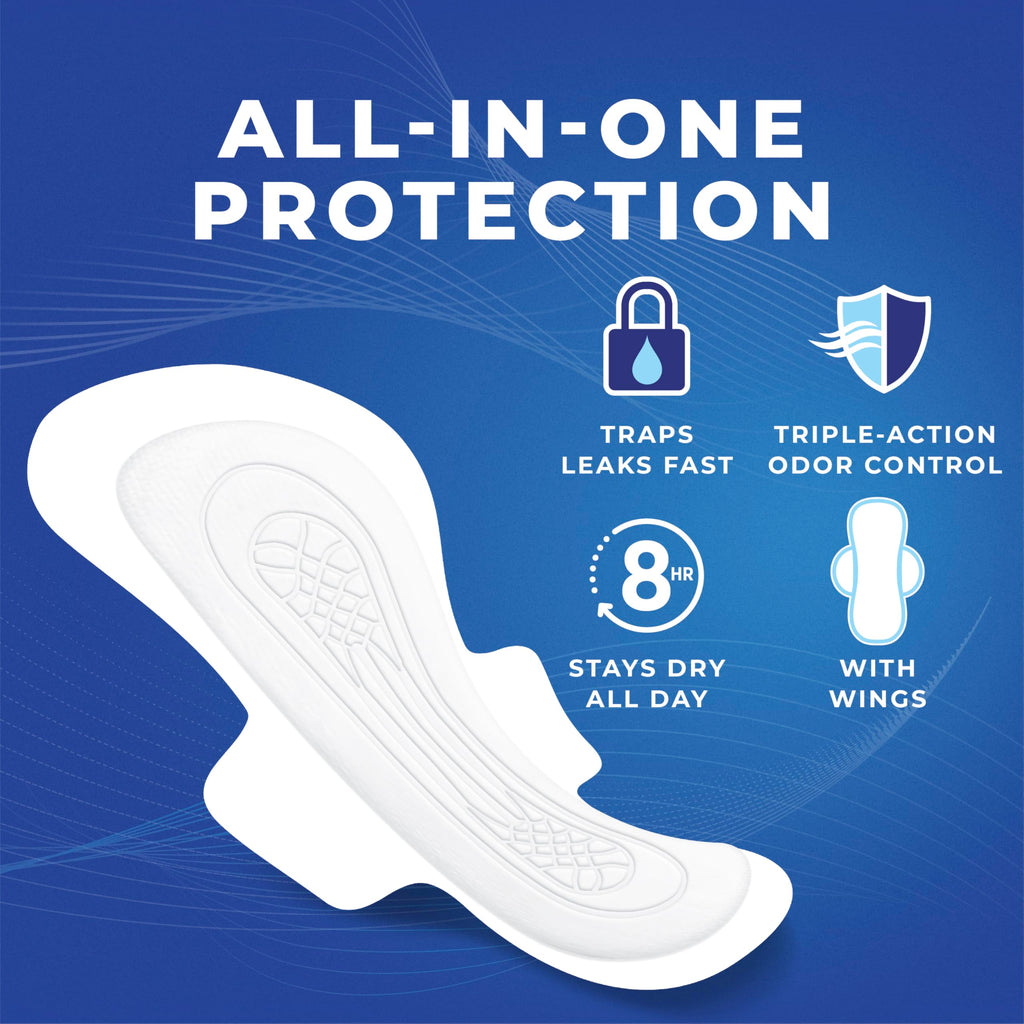 Stayfree Ultra Thin Overnight Pads with Wings | Nighttime Protection

